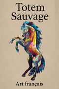 Cheval cabré peint à l’acrylique au couteau – Le majestueux  – Art Totem Sauvage – Collection Les Cavaliers